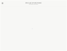 Tablet Screenshot of dulacetduparc.com